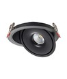 30W LED indbygningspanel, RA90, sort - 3-i-1 CCT, Hul: Ø18 cm, Mål: Ø20 cm