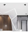 30W LED indbygningspanel, RA90, sort - 3-i-1 CCT, Hul: Ø18 cm, Mål: Ø20 cm