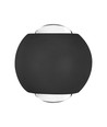2W LED COB væglampe, op/ned lys - IP54, sort aluminium, 3000K, 4,2 x 4 cm