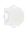 4W rund LED væglampe med 4 lysstråler - IP54, hvid, COB LED, 3000K, inkl. lyskilde