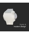 2W LED væglampe op/ned - IP54, 3000K, hvid, inkl. lyskilde
