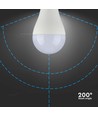 E27 17W LED pære - A65, Samsung LED chip, 1710lm, kold hvid