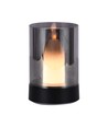 2W LED batteridrevet bordlampe med sensor - Sort, genopladelig, 3000K, 360 grader, inkl. lyskilde