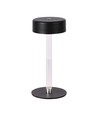 3W genopladelig LED bordlampe, 5V - 3-i-1 CCT, touch dæmpbar, sort, inkl. USB-kabel