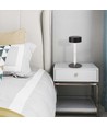 3W genopladelig LED bordlampe, 5V - 3-i-1 CCT, touch dæmpbar, sort, inkl. USB-kabel