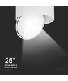 20W Justerbar Påbygningsspot Ø14,8cm - RA90, 3-i-1 CCT, Hvid