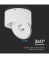 20W Overflade Downlight - LED, COB, 3in1, Hvid, Hus.