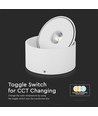 20W Overflade Downlight - LED, COB, 3in1, Hvid, Hus.