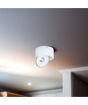 28W RA90 Påbygningsspot - Ø17,8 cm, Højde: 8,7 cm, CCT, 3 lyskulører, hvid