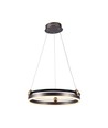 20W LED designer pendel - Enkelt ring, 3000K, kaffe farve, 2400lm
