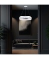 25W LED Designer pendel, Ø50cm - Ring design, hvid, 3000lm, 3000K, varm hvid