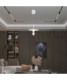 9W LED pendel - 30x320x100cm, 1000lm, 3000K, hvid/grå krop