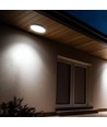 18W LED loftslampe - IP44, Ø25cm, sort kant