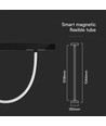 11W LED Skinnespot - Smart, Magnetisk, Fleksibel Tube, CCT 3i1, Funktioner via App, Sort Hus