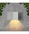 9W Solcelle LED væglampe med sensor - Hvid, IP65, PIR bevægelsessensor, 4000K, COB LED