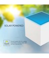 9W Solcelle LED væglampe med sensor - Hvid, IP65, PIR bevægelsessensor, 4000K, COB LED
