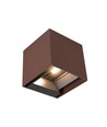 9W LED Væglampe - COB, Solcelle, PIR Sensor, 4000K, Corten, IP65