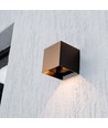 9W LED Væglampe - COB, Solcelle, PIR Sensor, 4000K, Corten, IP65