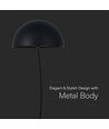 3W genopladelig bordlampe - Touch dæmpbar, sort, 3000K, transportabel, inkl. batteri