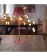 2,7W genopladelig LED bordlampe, brun - Touch dæmpbar, 3-i-1 CCT, USB-C, 5V DC, højde 34cm