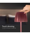 2,7W LED bordlampe - touch dæmpbar, 3i1, brun