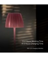 2,7W LED bordlampe - touch dæmpbar, 3i1, brun