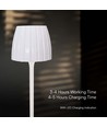 2,7W genopladelig LED bordlampe, hvid - Touch dæmpbar, 3-i-1 CCT, USB-C, højde 34cm