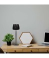 2,7W LED bordlampe, sort - Touch dæmpbar, 3-i-1 CCT, genopladelig, USB-C, 10,5 x 34 cm