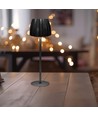 2,7W LED bordlampe, sort - Touch dæmpbar, 3-i-1 CCT, genopladelig, USB-C, 10,5 x 34 cm