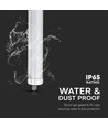 V-Tac vandtæt 48W komplet LED armatur - 150 cm, 130lm/W, Cree, gennemfortrådet, IP65, 6 års garanti