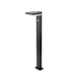 5,5W Solcelle havelampe med sensor - Sort, PIR sensor, IP54, sort