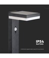 5,5W LED Solar Lygtepæl - PIR Sensor, IP54