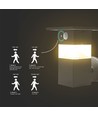 3W Solara væglampe med sensor - IP54, 250lm, 3000K, solcelle, 3 års garanti