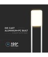 10W LED Pullertlampe - Samsung Chip, 4000K, IP65, hvid, hus