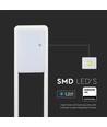 10W LED Pullertlampe - Samsung Chip, 4000K, IP65, hvid, hus