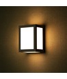 12W LED væglampe - IP65, sort, 1350lm, udendørs, inkl. lyskilde