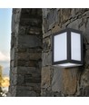 12W LED væglampe - IP65, sort, 1350lm, udendørs, inkl. lyskilde