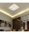 77W LED loftslampe med fjernbetjening - 6700lm, dæmpbar, CCT, RGB, 49,5 x 49,5 cm, hvid kant