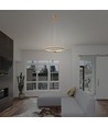 45W LED pendel, Ø60cm, Brush Gold - 5500lm, 4000K, IP20, højdejusterbar