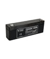 2,0Ah 12V blybatteri - 178x36x66mm, VRLA, genopladeligt