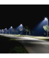 50W LED gadelampe med Samsung LED chip - 100lm/W, IP65, 6500K, grå, 110 grader