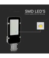 50W LED Gadebelysning - Samsung Chip, 6500K, Grå Hus