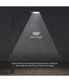 50W LED Gadebelysning - Samsung Chip, 6500K, Grå Hus