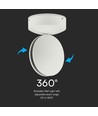 6W Væglampe - LED, 3000K, IP65, Hvid Hus