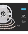 5m 18W/m LED strip, 135lm/W - 24V, 238 LED pr. meter, IP20, 3000K, dæmpbar