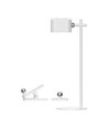 Opladelig 3-i-1 LED lampe - Magnetisk, dæmpbar, CCT, op/ned lys, hvid, inkl. fod og 2 stk. monteringsbeslag