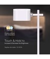 Opladelig 3-i-1 LED lampe - Magnetisk, dæmpbar, CCT, op/ned lys, hvid, inkl. fod og 2 stk. monteringsbeslag