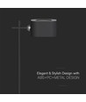 Opladelig 3-i-1 LED lampe - Magnetisk, dæmpbar, CCT, op/ned lys, sort, inkl. fod og 2 stk. monteringsbeslag