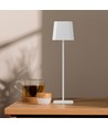 5W LED magnetisk solcelle bordlampe - Touch dæmpbar, CCT, IP65, hvid, transportabel, genopladelig