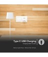 5W LED magnetisk solcelle bordlampe - Touch dæmpbar, CCT, IP65, hvid, transportabel, genopladelig